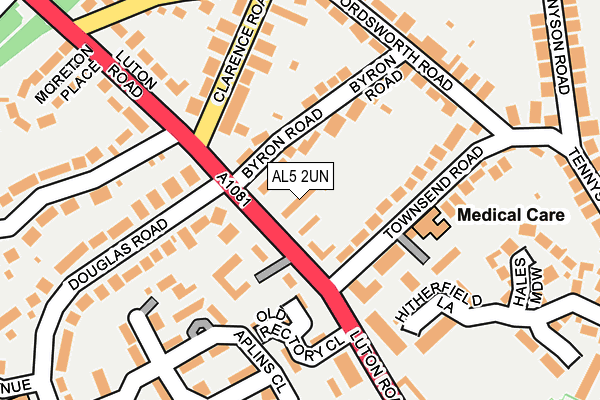 AL5 2UN map - OS OpenMap – Local (Ordnance Survey)