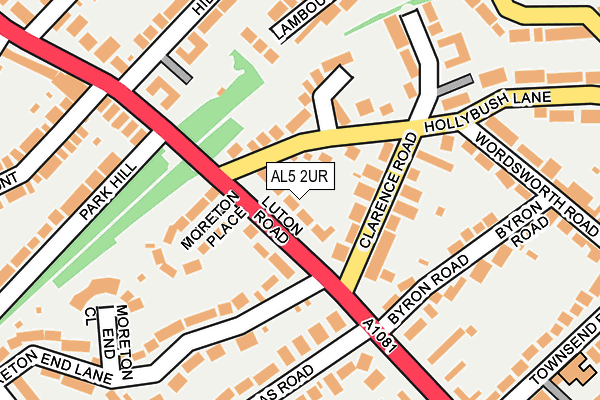 AL5 2UR map - OS OpenMap – Local (Ordnance Survey)