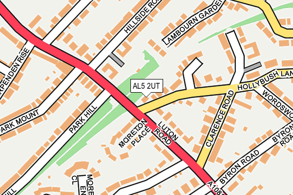 AL5 2UT map - OS OpenMap – Local (Ordnance Survey)