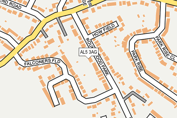 AL5 3AG map - OS OpenMap – Local (Ordnance Survey)