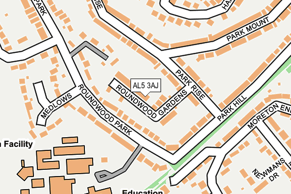 AL5 3AJ map - OS OpenMap – Local (Ordnance Survey)