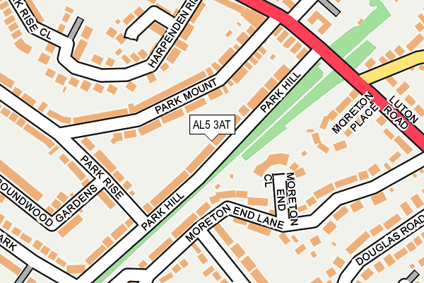 AL5 3AT map - OS OpenMap – Local (Ordnance Survey)
