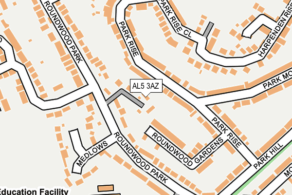 AL5 3AZ map - OS OpenMap – Local (Ordnance Survey)