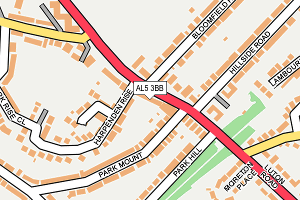 AL5 3BB map - OS OpenMap – Local (Ordnance Survey)