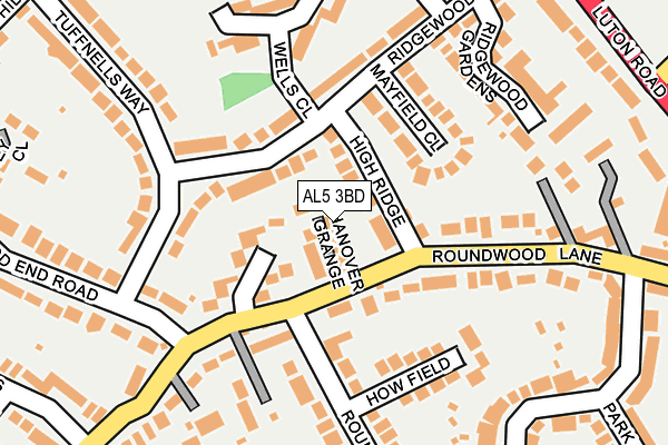 AL5 3BD map - OS OpenMap – Local (Ordnance Survey)