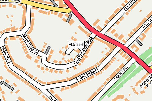 AL5 3BH map - OS OpenMap – Local (Ordnance Survey)