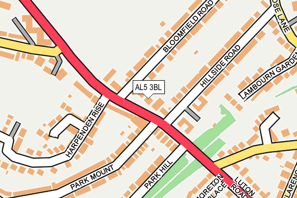 AL5 3BL map - OS OpenMap – Local (Ordnance Survey)