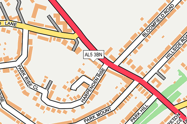 AL5 3BN map - OS OpenMap – Local (Ordnance Survey)