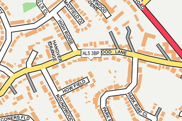 AL5 3BP map - OS OpenMap – Local (Ordnance Survey)
