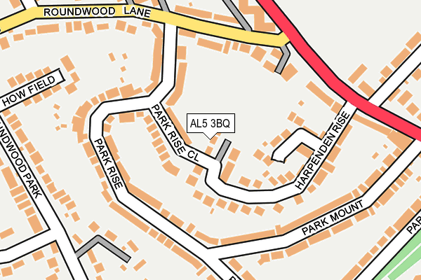 AL5 3BQ map - OS OpenMap – Local (Ordnance Survey)