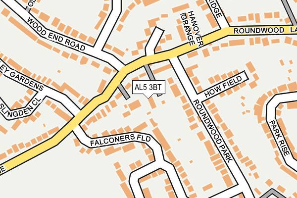 AL5 3BT map - OS OpenMap – Local (Ordnance Survey)