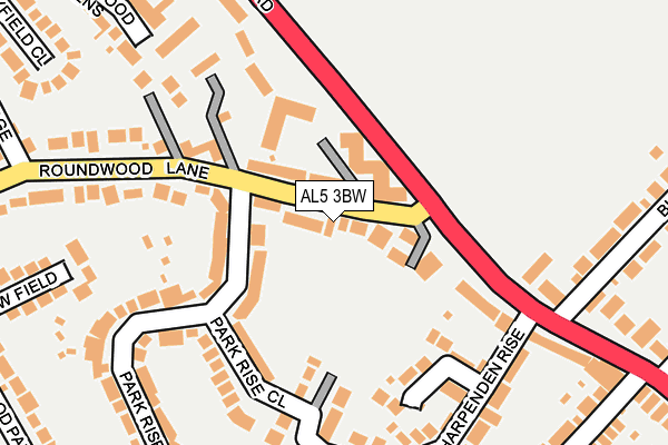 AL5 3BW map - OS OpenMap – Local (Ordnance Survey)