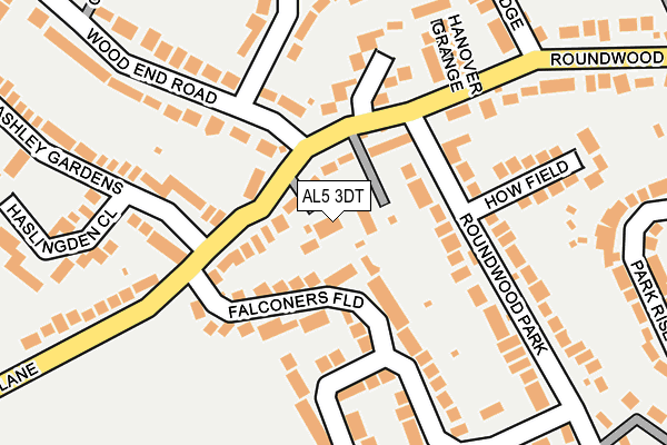 AL5 3DT map - OS OpenMap – Local (Ordnance Survey)