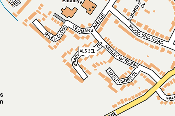 AL5 3EL map - OS OpenMap – Local (Ordnance Survey)