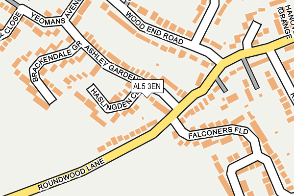 AL5 3EN map - OS OpenMap – Local (Ordnance Survey)