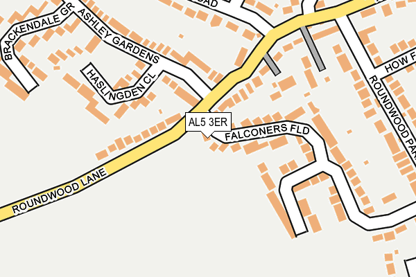 AL5 3ER map - OS OpenMap – Local (Ordnance Survey)