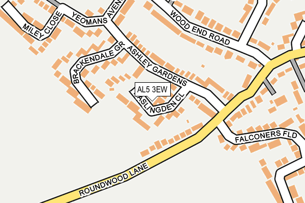 AL5 3EW map - OS OpenMap – Local (Ordnance Survey)