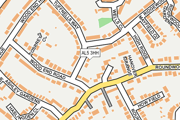 AL5 3HH map - OS OpenMap – Local (Ordnance Survey)