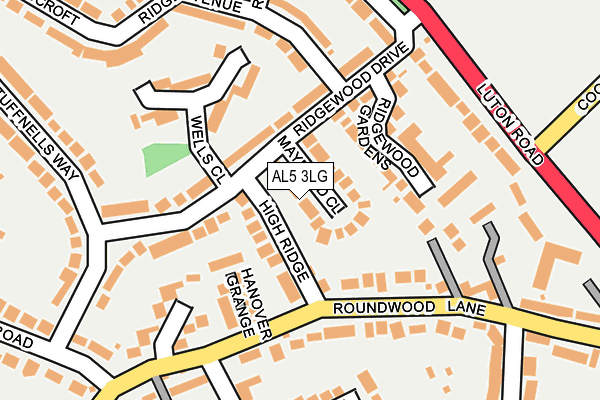 AL5 3LG map - OS OpenMap – Local (Ordnance Survey)