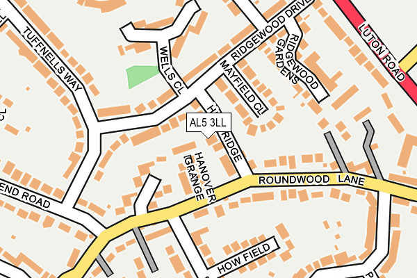 AL5 3LL map - OS OpenMap – Local (Ordnance Survey)