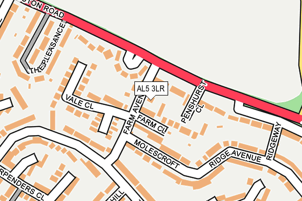 AL5 3LR map - OS OpenMap – Local (Ordnance Survey)