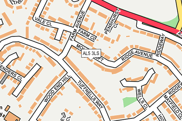 AL5 3LS map - OS OpenMap – Local (Ordnance Survey)