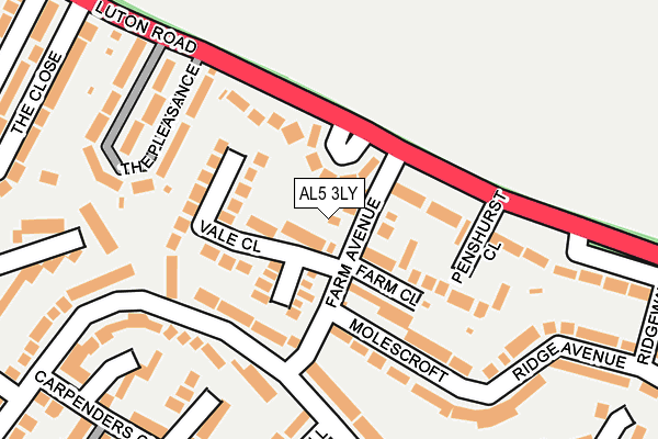AL5 3LY map - OS OpenMap – Local (Ordnance Survey)