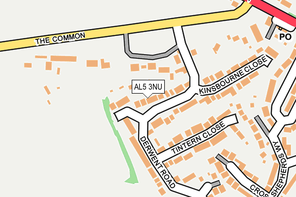 AL5 3NU map - OS OpenMap – Local (Ordnance Survey)