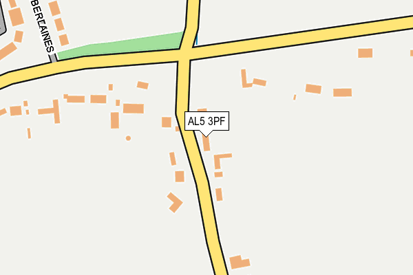 AL5 3PF map - OS OpenMap – Local (Ordnance Survey)