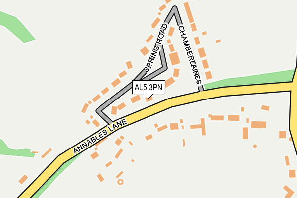 AL5 3PN map - OS OpenMap – Local (Ordnance Survey)