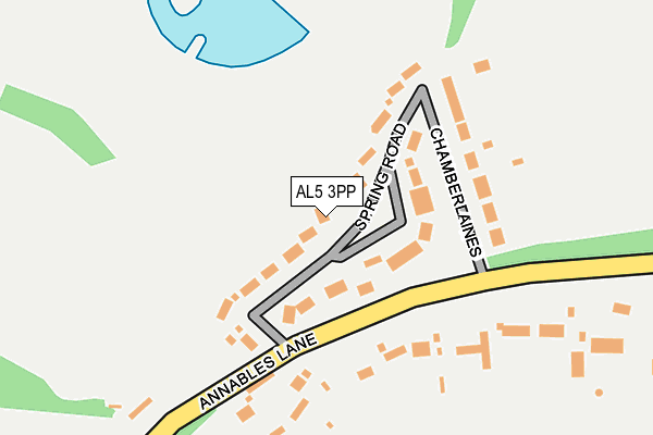 AL5 3PP map - OS OpenMap – Local (Ordnance Survey)