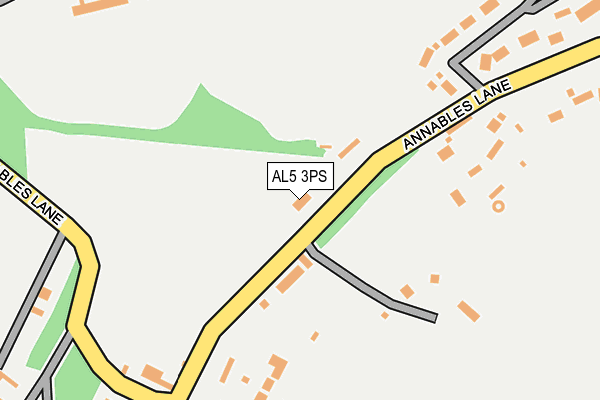 AL5 3PS map - OS OpenMap – Local (Ordnance Survey)