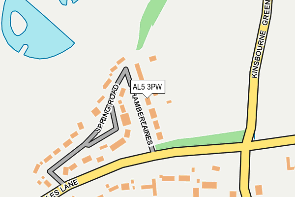 AL5 3PW map - OS OpenMap – Local (Ordnance Survey)