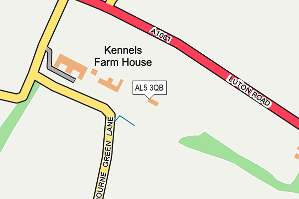 AL5 3QB map - OS OpenMap – Local (Ordnance Survey)