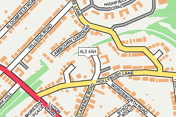 AL5 4AH map - OS OpenMap – Local (Ordnance Survey)