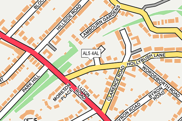 AL5 4AL map - OS OpenMap – Local (Ordnance Survey)