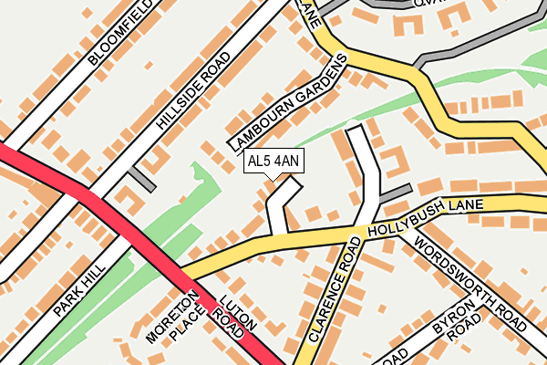 AL5 4AN map - OS OpenMap – Local (Ordnance Survey)