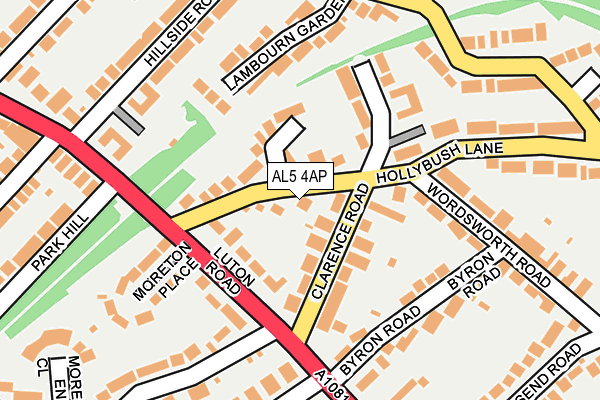 AL5 4AP map - OS OpenMap – Local (Ordnance Survey)
