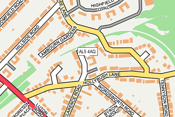 AL5 4AQ map - OS OpenMap – Local (Ordnance Survey)