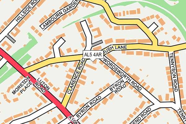 AL5 4AR map - OS OpenMap – Local (Ordnance Survey)