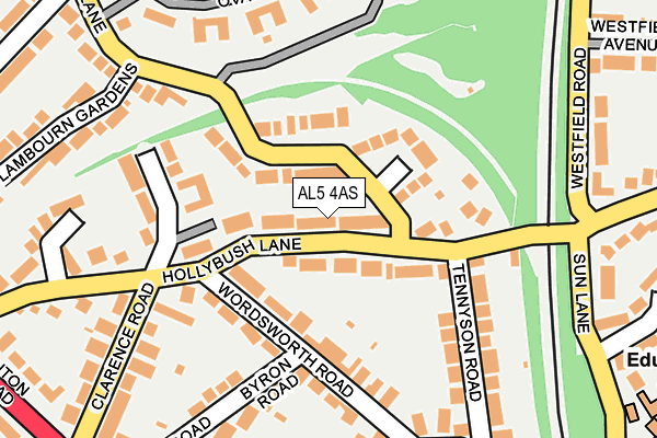 AL5 4AS map - OS OpenMap – Local (Ordnance Survey)