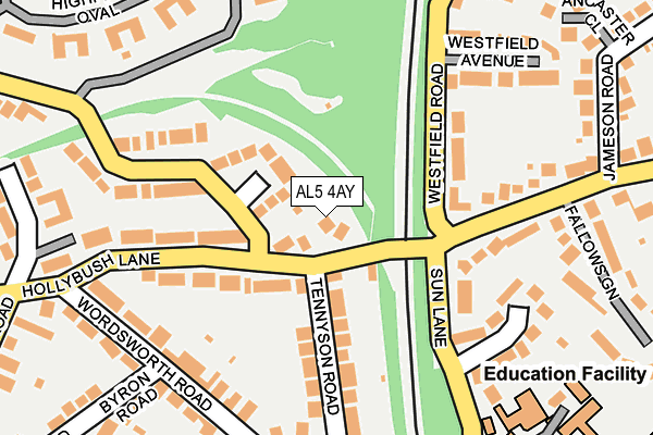 AL5 4AY map - OS OpenMap – Local (Ordnance Survey)