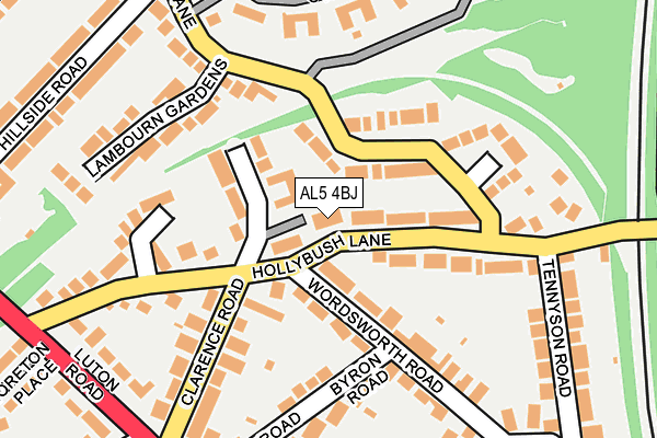 AL5 4BJ map - OS OpenMap – Local (Ordnance Survey)