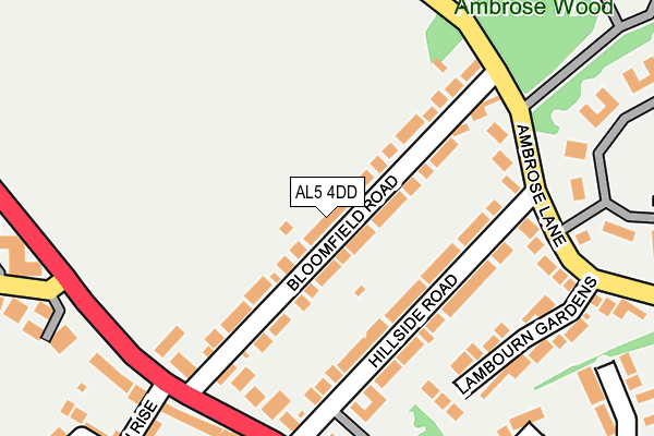 Map of AMPLIFIED CONSULTANCY LIMITED at local scale