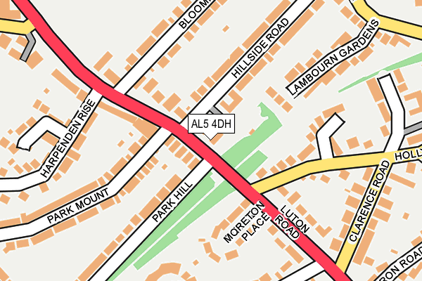 AL5 4DH map - OS OpenMap – Local (Ordnance Survey)