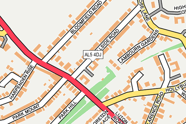 AL5 4DJ map - OS OpenMap – Local (Ordnance Survey)