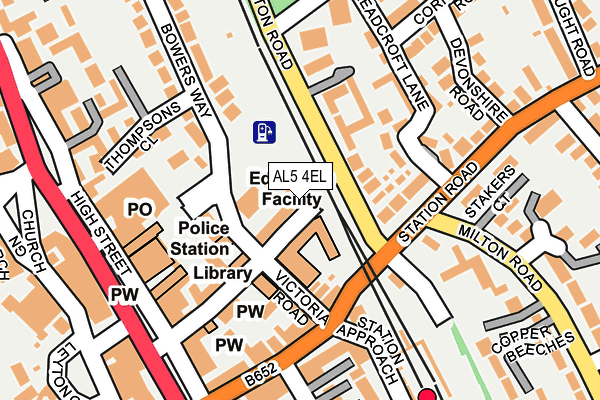 AL5 4EL map - OS OpenMap – Local (Ordnance Survey)