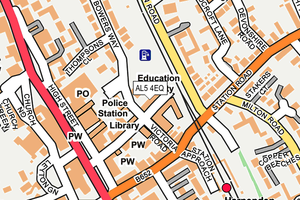 AL5 4EQ map - OS OpenMap – Local (Ordnance Survey)