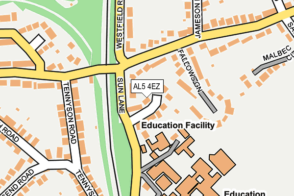 AL5 4EZ map - OS OpenMap – Local (Ordnance Survey)