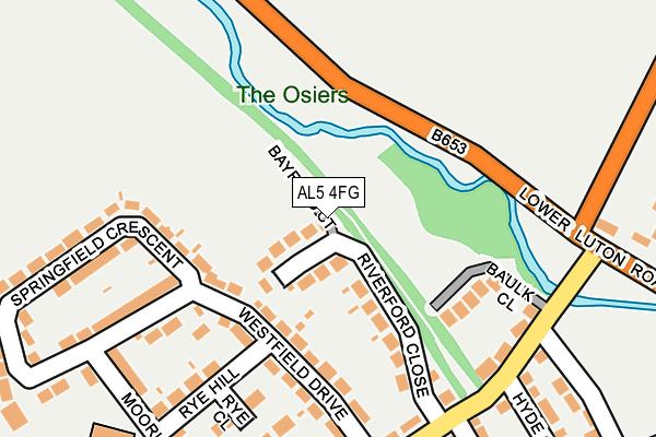 AL5 4FG map - OS OpenMap – Local (Ordnance Survey)